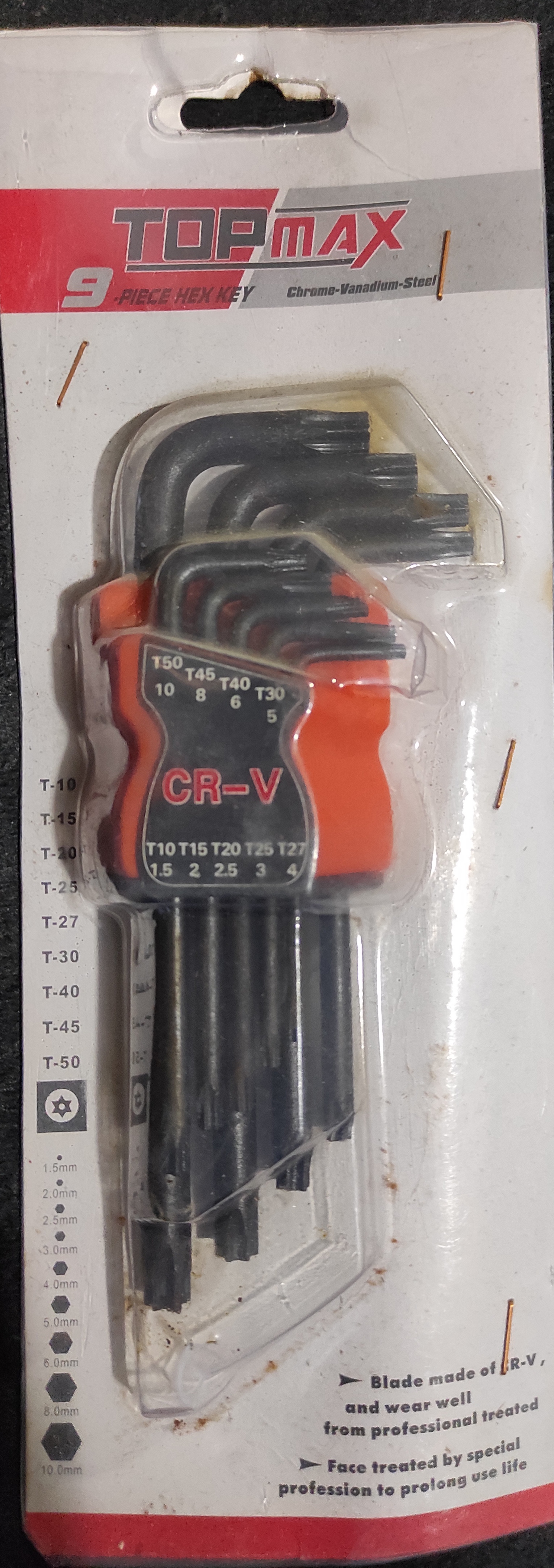 آچار آلن ستاره ای تاپ مکس ( ۹ عدد)