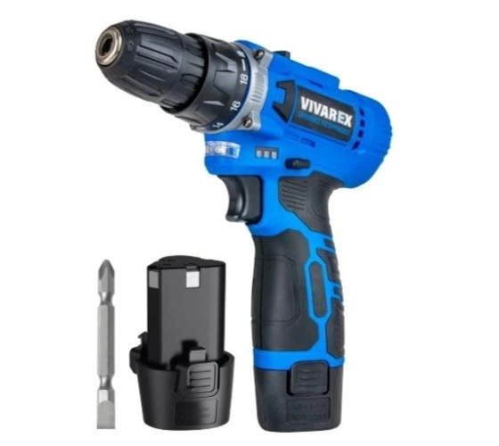 دریل شارژی ویوارکس مدل VR1215V-2B ظرفیت ۱۲ ولت با ۲ باتری اتوماتیک
