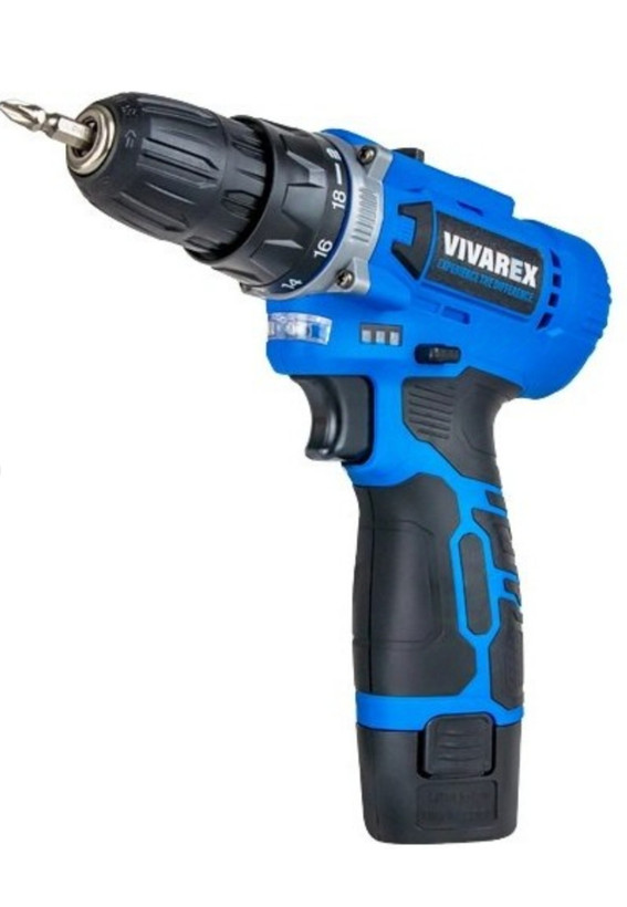 دریل شارژی ویوارکس مدل VR1215V-2B ظرفیت ۱۲ ولت با ۲ باتری اتوماتیک