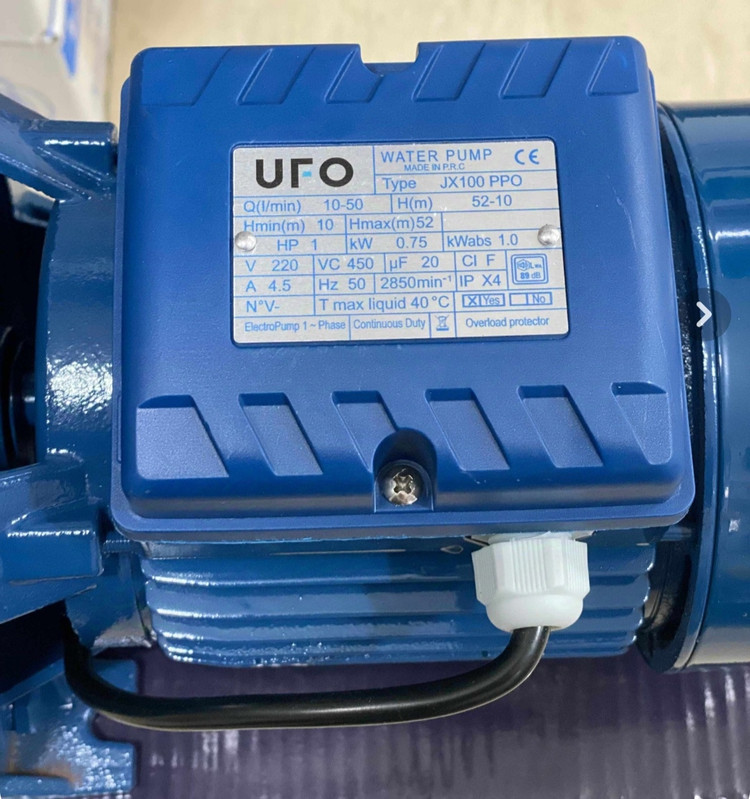 پمپ آب جتی یک اسب مدل JX100SS یوفو UFO